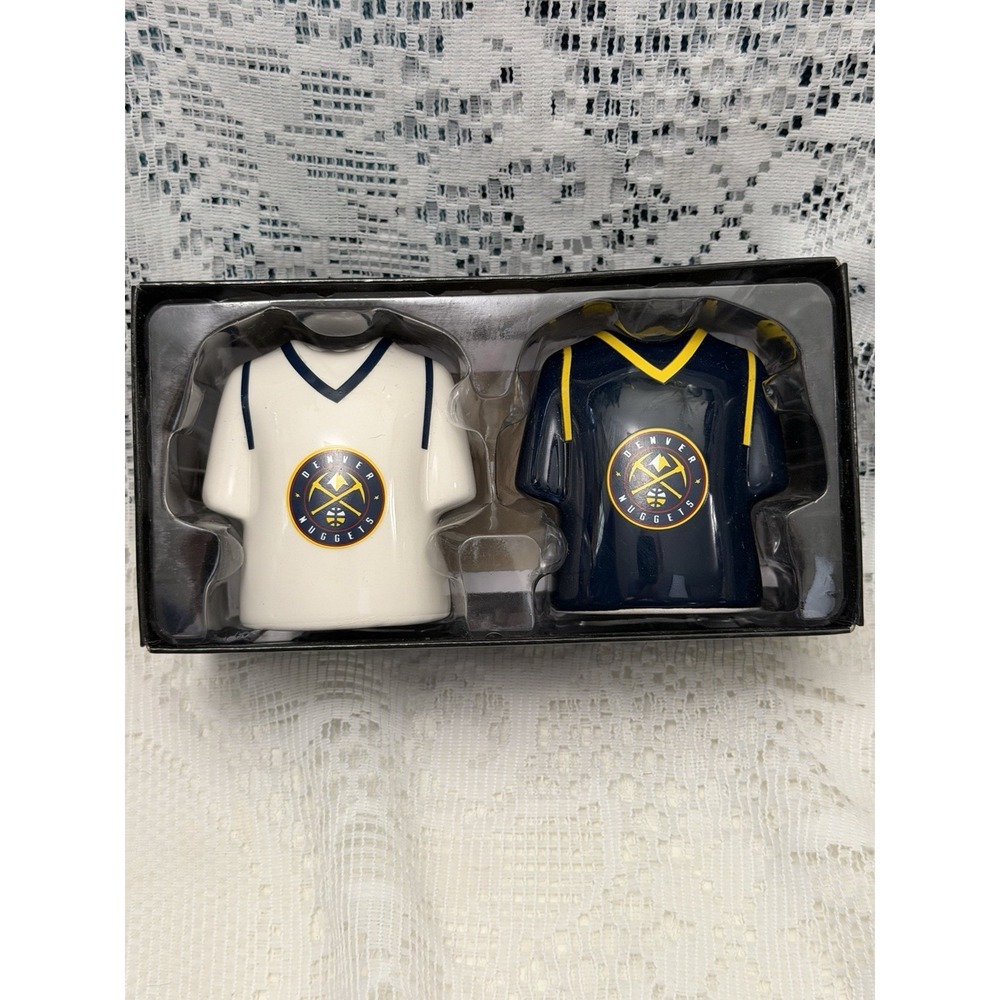 Denver Nuggets Game Day Salt Pepper Shakers Jersey Set Memory Company NBA